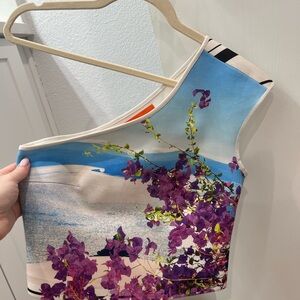 Cropped One-Shoulder Top